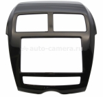 Переходная рамка 3D накладка на рамку для Mitsubishi RVR 2010- 2 Din черная mz527581